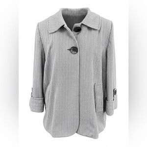 Vintage Elegant Herringbone Pattern Women's Coat